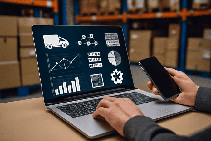 Management software in logistics